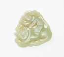 A Group Of Three Chinese Celadon White Jade Pendant - 4