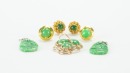 Three Jadeite Pendant And Three Pair Of Jadeite Earring (7 Pcs) - 4