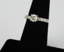 A 0.45 Carat Diamond Mounted 18k White Gold Ring - 3