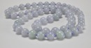 A Lavender Jadeite Beads Necklace - 5