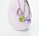 A Lavender Jadeite Pear Shape Pendant - 5