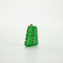 A Semi-Translucant Green Jadeite 'Double Happiness' Pendent - 2