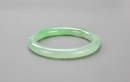 A Semi-Translucent Light Green Jadeite Bangle - 8