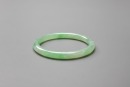 A Semi-Translucent Green Jadeite Bangle - 3