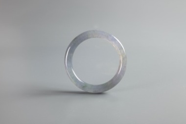 A Semi-Translucent Lavender Jadeite Bangle