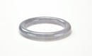 A Semi-Translucent Lavender Jadeite Bangle - 6