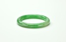 A Semi-Translucent Green Jadeite Bangle - 5