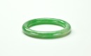 A Semi-Translucent Green Jadeite Bangle - 6