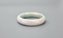 A Green And Light Lavender Jadeite Bangle - 4