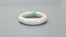 A Green And Light Lavender Jadeite Bangle - 6