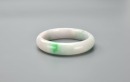 A Green And Light Lavender Jadeite Bangle - 9