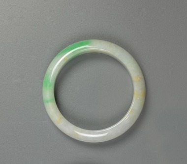 An Apple Green Jadeite Bangle