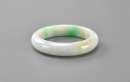 An Apple Green Jadeite Bangle - 7