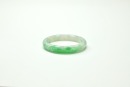 A Semi-Translucent Green Jadeite Bangle - 2