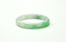 A Semi-Translucent Green Jadeite Bangle - 4