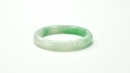 A Semi-Translucent Green Jadeite Bangle - 6