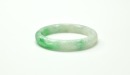 A Semi-Translucent Green Jadeite Bangle - 9