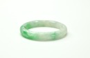 A Semi-Translucent Green Jadeite Bangle - 10