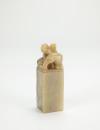 A Shoushan Stone Carved &lsquo;Figure And Horse&rsquo; Seal