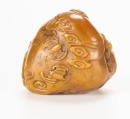 A Chinese Shou Shan Stone Carved &lsquo;Cloud and Bats&rsquo; With &lsquo; Wu Changshuo&rsquo; Mark - 7