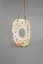 A Chinese White Jade Carved Chilung Pendant. - 2