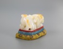 A Fine Russet White Jade Carved Beast. - 4