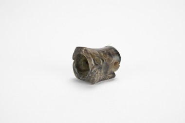 A Jade Craved Ox Head. Shang dynasty