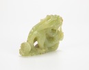 A Chinese Yellowish White Jade Caved Dragon - 3