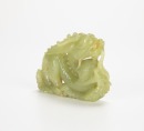 A Chinese Yellowish White Jade Caved Dragon - 6
