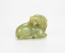 A Chinese Yellowish White Jade Carved Deer. - 4