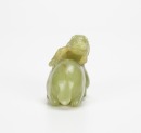A Chinese Yellowish White Jade Carved Deer. - 5
