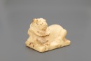 A Chinese Marble Carved Lion Paperweight - 2