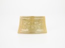 A Chinese Yellowish White Jade Carved &lsquo;Beast-Face&rsquo; Pendant - 5