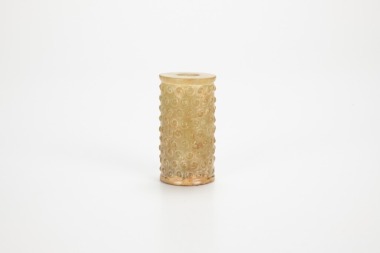 A Chinesse White Jade Carved Tube. Han Dynesty