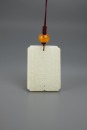 A Chinese White Jade Pendant