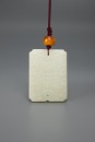 A Chinese White Jade Pendant - 2