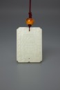 A Chinese White Jade Pendant - 3
