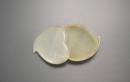 A Chinese White Jade Peach Shape Box And Cover. Qing Dynasty - 5