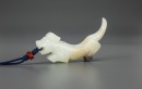 A White Jade Carved Tiger Pendant - 2