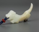 A White Jade Carved Tiger Pendant - 4