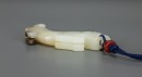 A White Jade Carved Tiger Pendant - 5