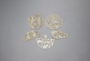 A Group Of Five Chinese White Jade Ornaments.