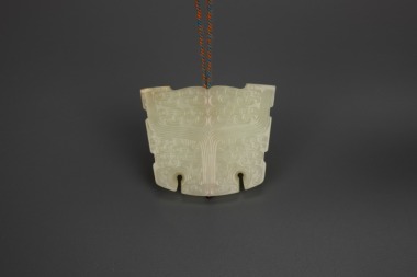 A White Jade Carved &lsquo;Beast&rsquo; Pendant