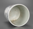 A Blue Enamel Glazed &lsquo;Bamboo, Magie&rsquo; Brushpot - 6