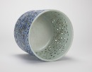 A Blue And White Porcelain Carved&rsquo;Double Chilung&rsquo; Brush Pot. - 6