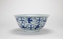 A Chinese Blue And White &lsquo;Flying Cranes And Clouds&rsquo; Bowl. - 2