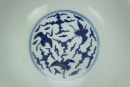A Chinese Blue And White &lsquo;Flying Cranes And Clouds&rsquo; Bowl. - 6