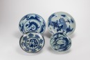 A Group Of Four Chinese Blue And White &lsquo;Dragon&rsquo; Plate(4 Pcs).