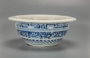 A Blue And White Flower Pot. Late Qing Dynasty - 2