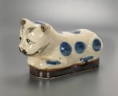 A Group Of Two Blue And White Porcelain Pillows. - 7